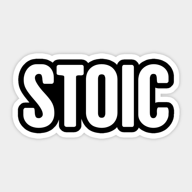 STOIC - Stoicism Sticker by MeatMan